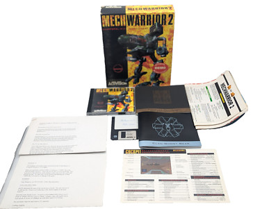 Mech Warrior 2 PC Big Box Activision + Ghost Bears Legacy + Mechedit CD-Rom