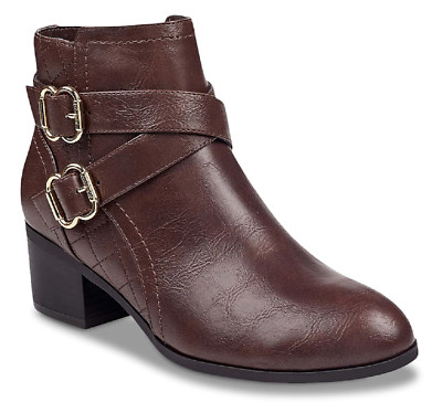 Payta Bootie Faux Leather Buckled Boots 
