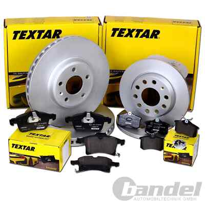TEXTAR BREMSSCHEIBEN + BELÄGE VORNE + HINTEN passend für FORD FOCUS IV MK4