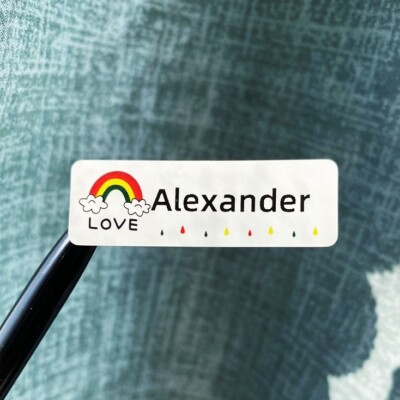 50pcs Name Stickers Personalized sticker large size cute tag school kids teacher