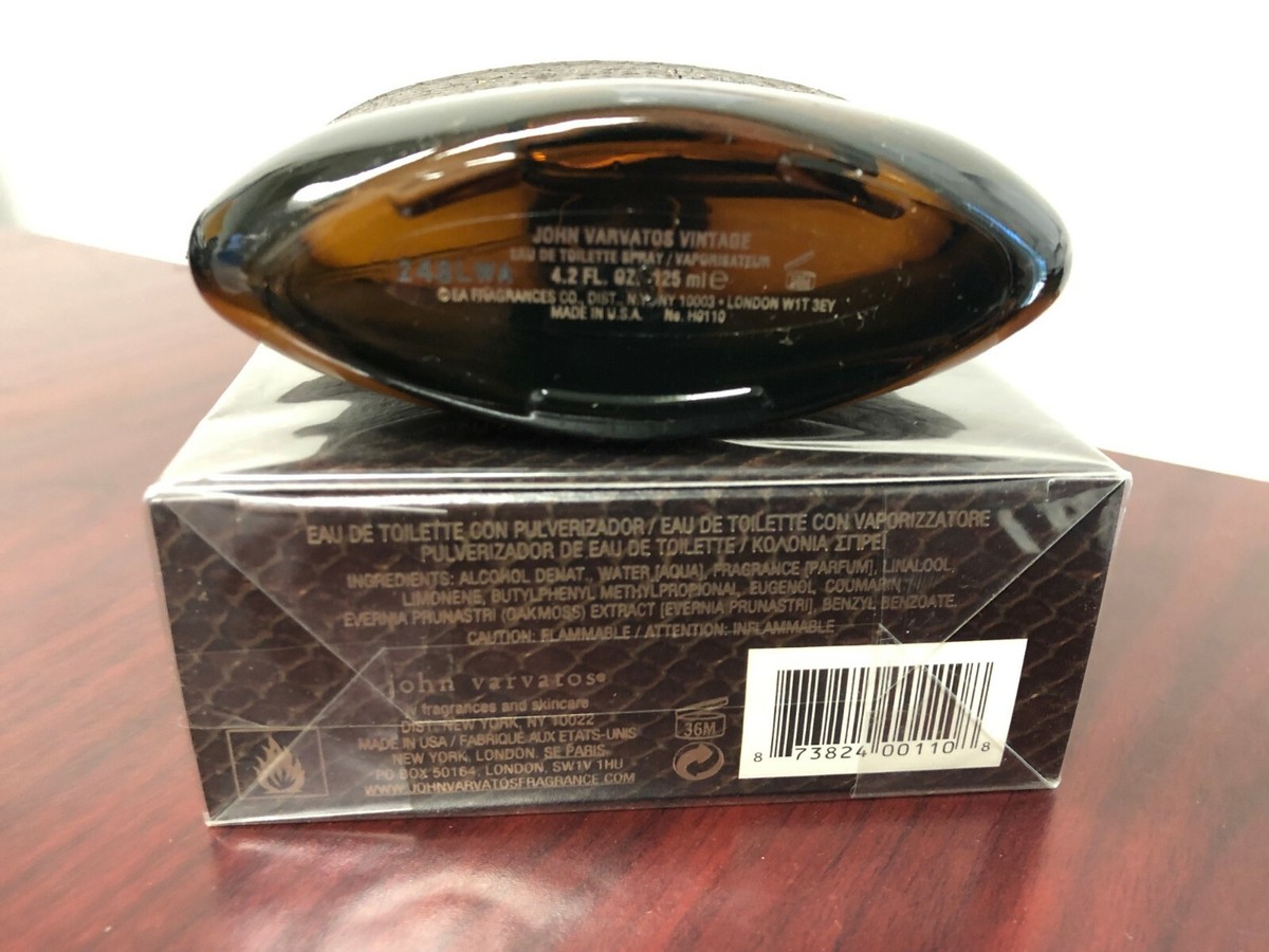 JOHN VARVATOS VINTAGE 4.2 FL oz / 125 ML Eau De Toilette Spray