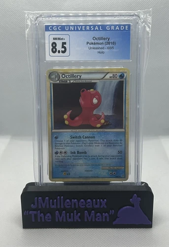 2010 Octillery Pokémon Unleashed 6/95 Holo CGC 8.5 NM/Mint+ Swirl!