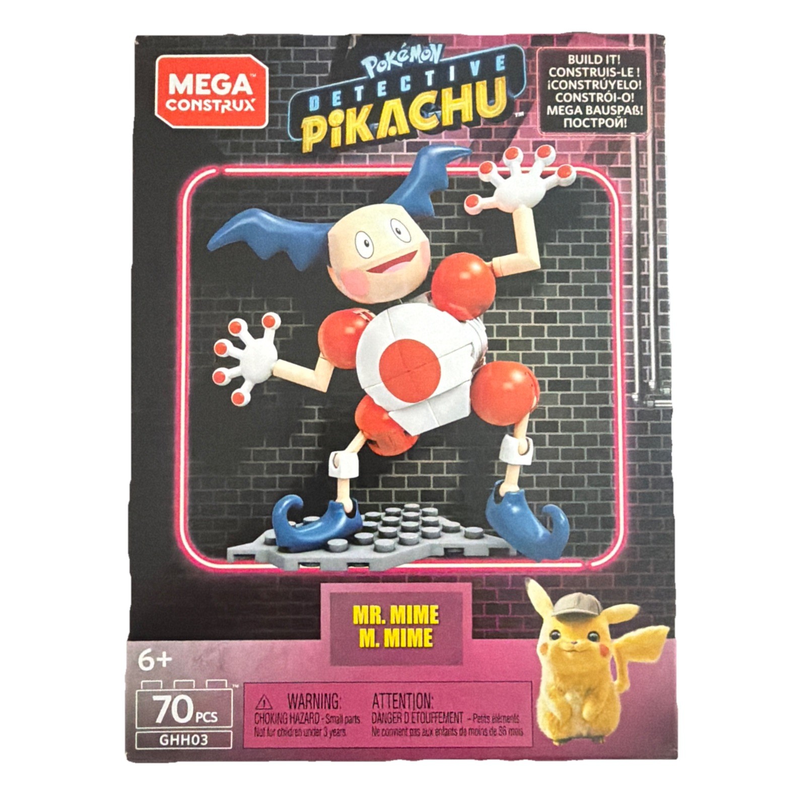 Mega Construx Pokemon Detective Pikachu 70pc MR.MIME Building Set (2019)
