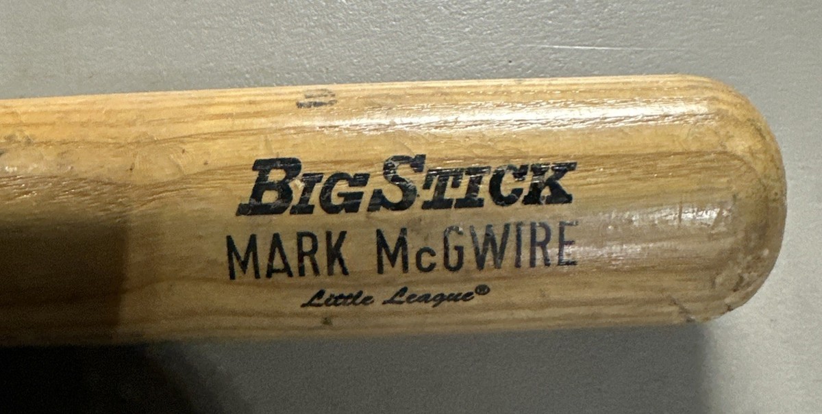 Mark McGwire Bat Baseball Rawlings Adirondack Wooden Big Stick