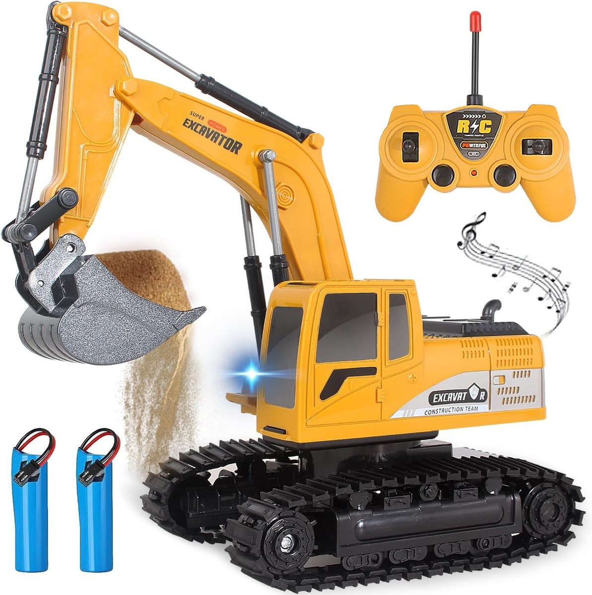 Kids Remote Control RC Excavator Crawler Digger Construction Toys