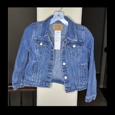 Levi's Classic Blue Jean Jacket Kids  M 100 Cotton Denim Fall Spring 90s