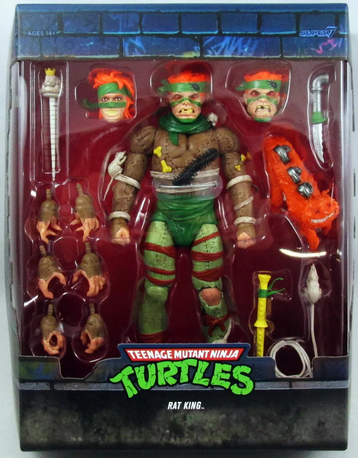 Figurine TMNT Rat King Super7 à exposer en vitrine geek