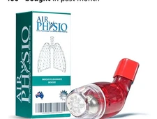 Air Physio Mucus Clearance & Lung Expansion Device Positive Expiratory Pressure.