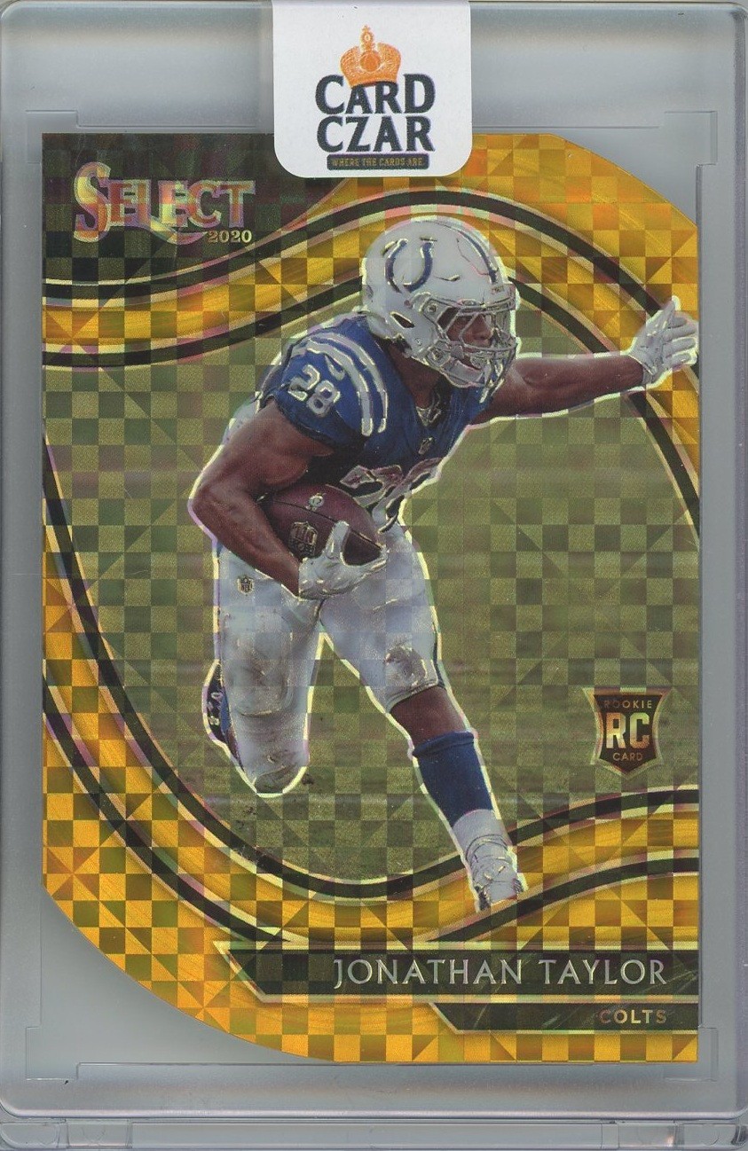 2020 Select JONATHAN TAYLOR Field Level Gold Prizm Die Cut RC Rookie /10