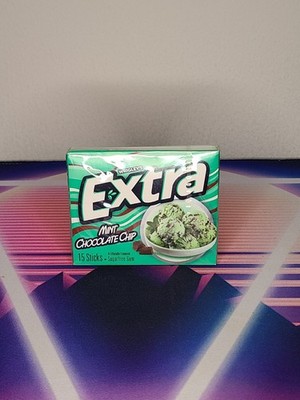 Wrigley's Extra Mint Chocolate Chip Sugarfree Gum 15 Sticks Discontinued - NEW