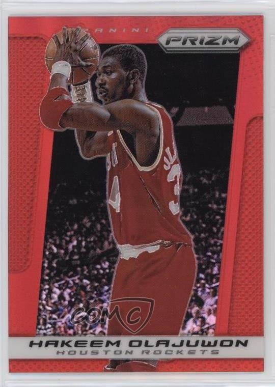 2013-14 Panini Prizm Target Red Prizm Hakeem Olajuwon #254 HOF