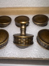6 Pack Antique Bronze Cabinet Knobs Drawer Pull Handles Hardware
