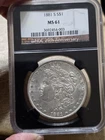 1881 S MS61 NGC Morgan Dollar
