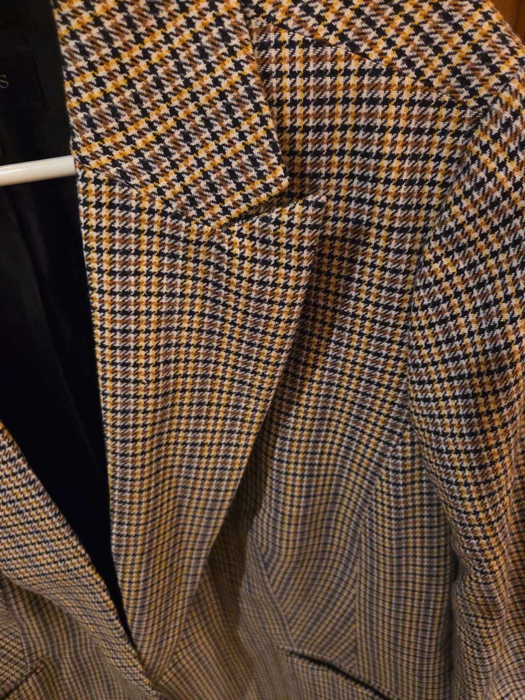 Talbots Plus Houndstooth Single Button Blazer Nav… - image 2