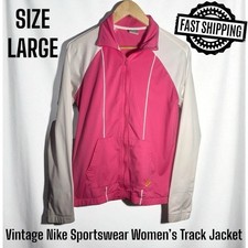 Vintage Nike Sportswear Women  s Track Jacket Size Large FAST SHIPPING
