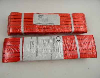 2 Pack Webbing Lifting Cargo Sling Duplex Hoist Strap 2-Ply HD 5''x12' Max 5000kg
