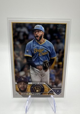 2023 Topps Update Series - Devin Williams #US91 Advanced Stats Back /300