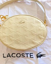 Borsa a mano LACOSTE Shoulder Bianca Originale Nuova Shopping Bag