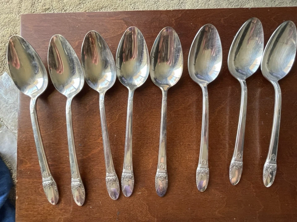 Juego de cubiertos de plata Rogers Bros 1847, cubiertos antiguos vintage coleccionistas Foto 4 de 4
