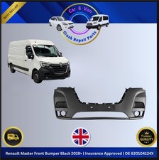 Renault Master Front Bumper Black 2019> | Insurance Approved | OE 620104124X