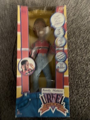 Vtg Hasbro Family Matters Urkel I Speak My Mind Pull String Doll