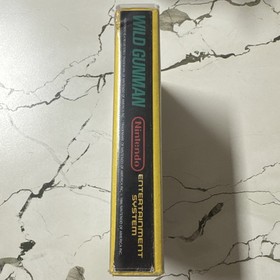 WILD GUNMAN - NES Original. Rental Box VTG Game Parts . Rare!