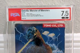 Godzilla Monster Of Monsters Nintendo 1989 NES CIB Graduado WATA PSA 7.5
