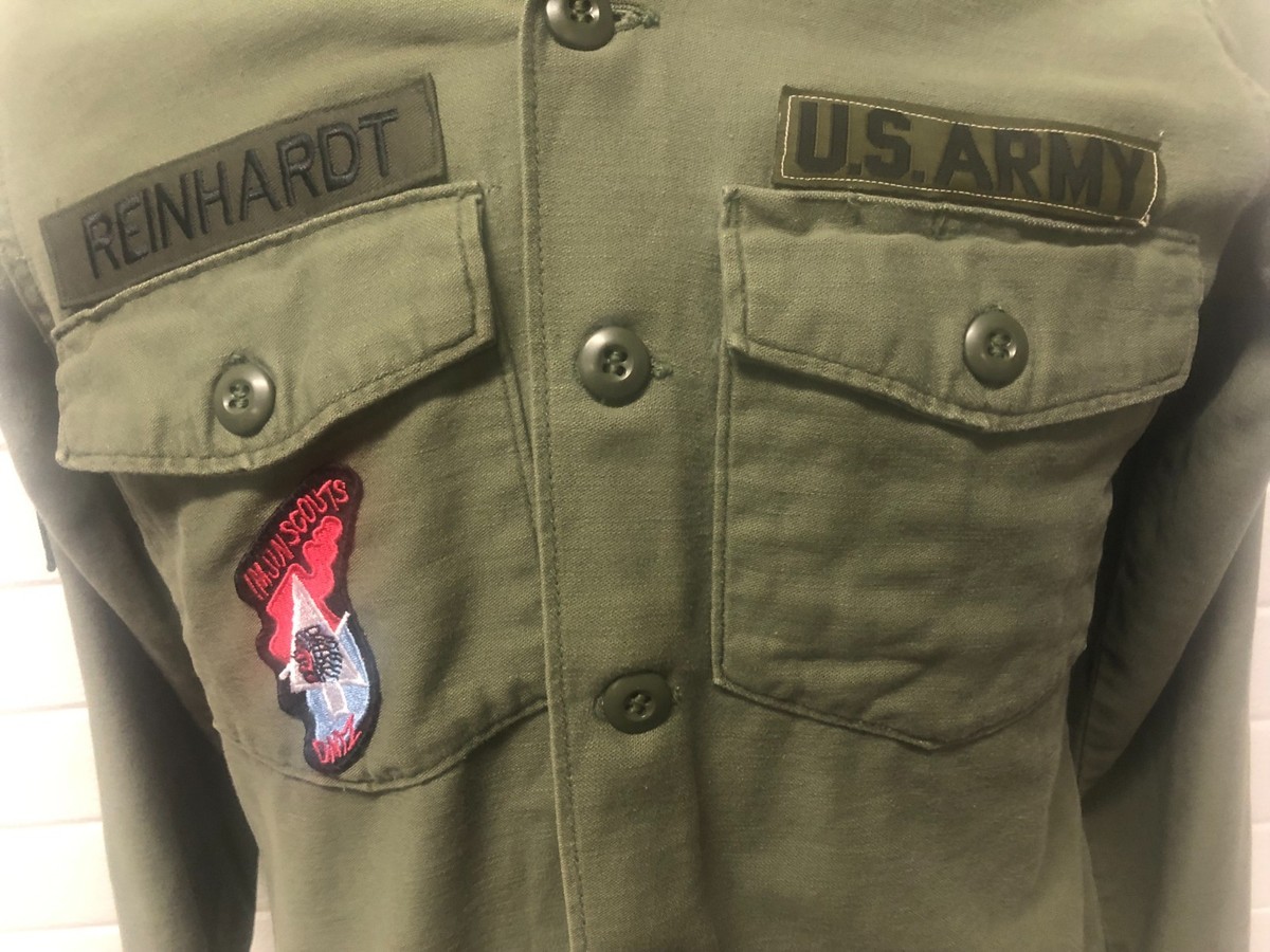 JOHN LENNON US ARMY VINTAGE VIETNAM SHIRT JACKET THE BEATLES