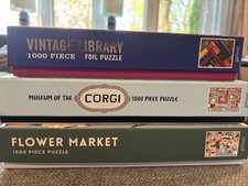 LOT of 3 Galison 1000-pc Puzzles - COMPLETE