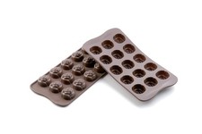 Silikon Motivbackform Schokoladenform Pralinenform ROSE Layout 3x5 = 15 Mulden