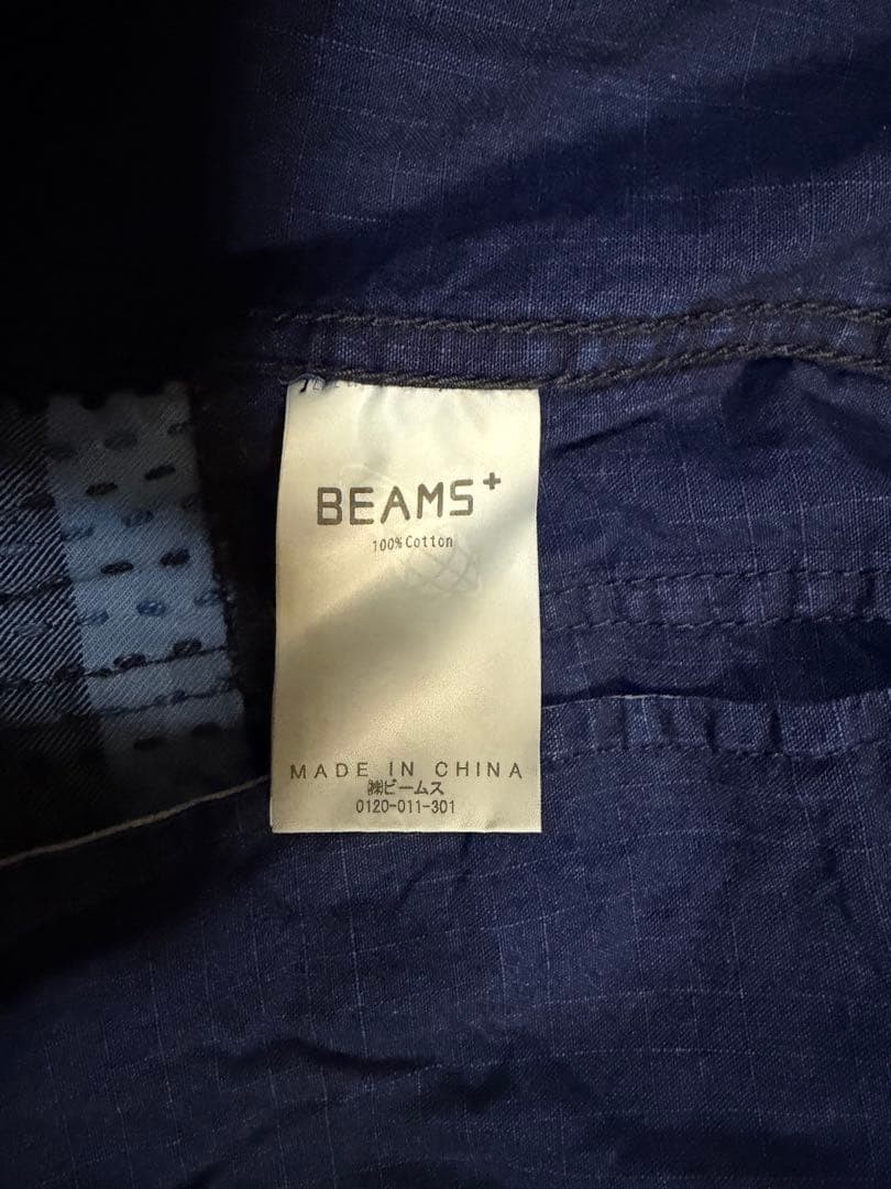 BEAMS PLUS Chore Jacket Indigo Patchwork Military… - image 13
