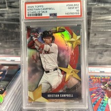 Kristian Campbell 2025 Topps Update Series -Stars of MLB  #SMLB-62*RC* PSA 10