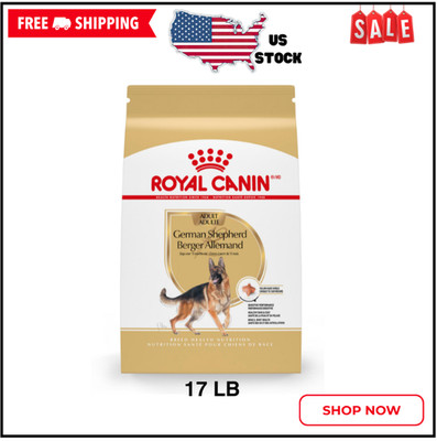 Royal Canin Breed Health Nutrition German Shepherd Adult Dry Dog Food, 17lb bag