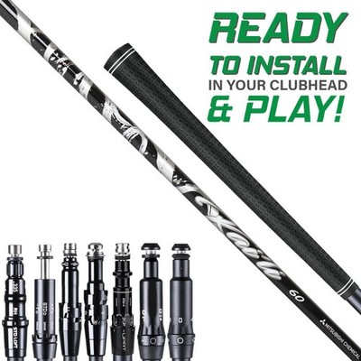 Mitsubishi Kai'li White Stiff Flex Shaft w/ Adapter Tip and Grip Installed