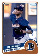 2022 Durham Bulls Choice #21 Easton McGee Hopkinsville Kentucky KY Baseball Card