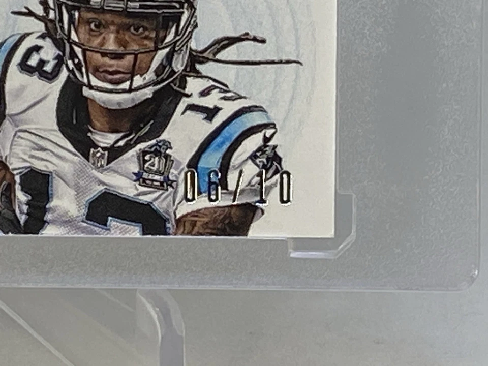 National Treasures Dual AUTO GOLD RC ROOKIE Kelvin Benjamin Funchess #6/10  2015 - Image 2 of 4