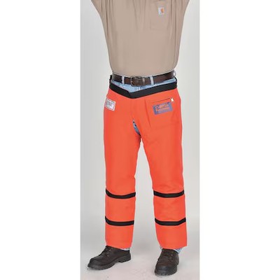 Deltaplus Welje91233 Chainsaw Chaps, Orange, Nylon, 33 In Length