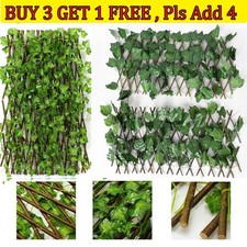 Artificial Hedge Ivy Leaf Wood Fence Garden Screen Balcony Privacy Wall Cover