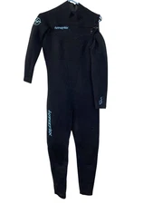 Hyperflex VYRL 4mm Youth Wetsuit Size 14 Black Chest Zip Full Suit Surf Neoprene