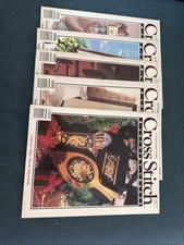 Vintage Cross Stitch  Country Crafts Magazine Issues 1990 Lot of 5