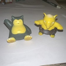 Vintage Pokemon TOMY Snorlax and Drowzee Figu...