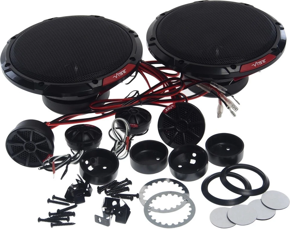 VIBE Slick 6.5" SLICK6C-V7 2-Way Component Speakers 94dB High Efficiency 540W - Image 3 of 4