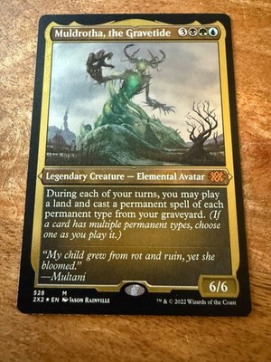 Muldrotha, the Gravetide - ETCHED FOIL - Double Masters 2022 - NM/EX - EN - MTG