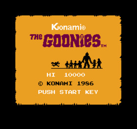 The Goonies Konami usato Nintendo Famicom NES testato