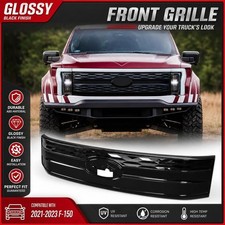 Gloss Black Grill Fits For 2022-2025 Ford F150 F-150 Lightning Bumper Grille New Gloss Black Grill Fits For 2022-2025 Ford F150 F-150 Lightning Bumper Grille New