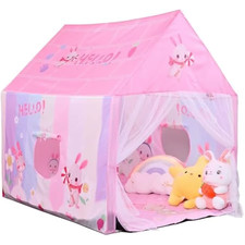Princess Kids Play Tent w/ Mat-Star Lights Toddler Indoor Outdoor Playhouse Pink