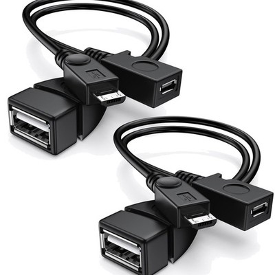 Micro USB OTG Adapter Kabel zweier Pack für Fire TV Stick, Raspberry Pi, Medi...