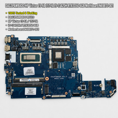 DAG3PAMB8D0 HP Victus 15-FA 15T-FA I5-13420H RTX3050 6GB Mothboard N49871-001
