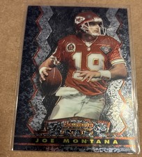 1995 Topps Joe Montana Bowman's Best Black background veteran card