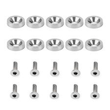 10pcs Universal M6 Washers Bolts Anodized Car Fender Bumper Engine Accessories